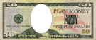 Play Money - fifty dollar bill template