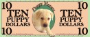 Play Money - Ten Puppy Dollars Color