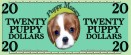 Play Money - Twenty Puppy Dollars Color