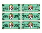 Play Money - Twenty Puppy Dollars PDF Template Sheet