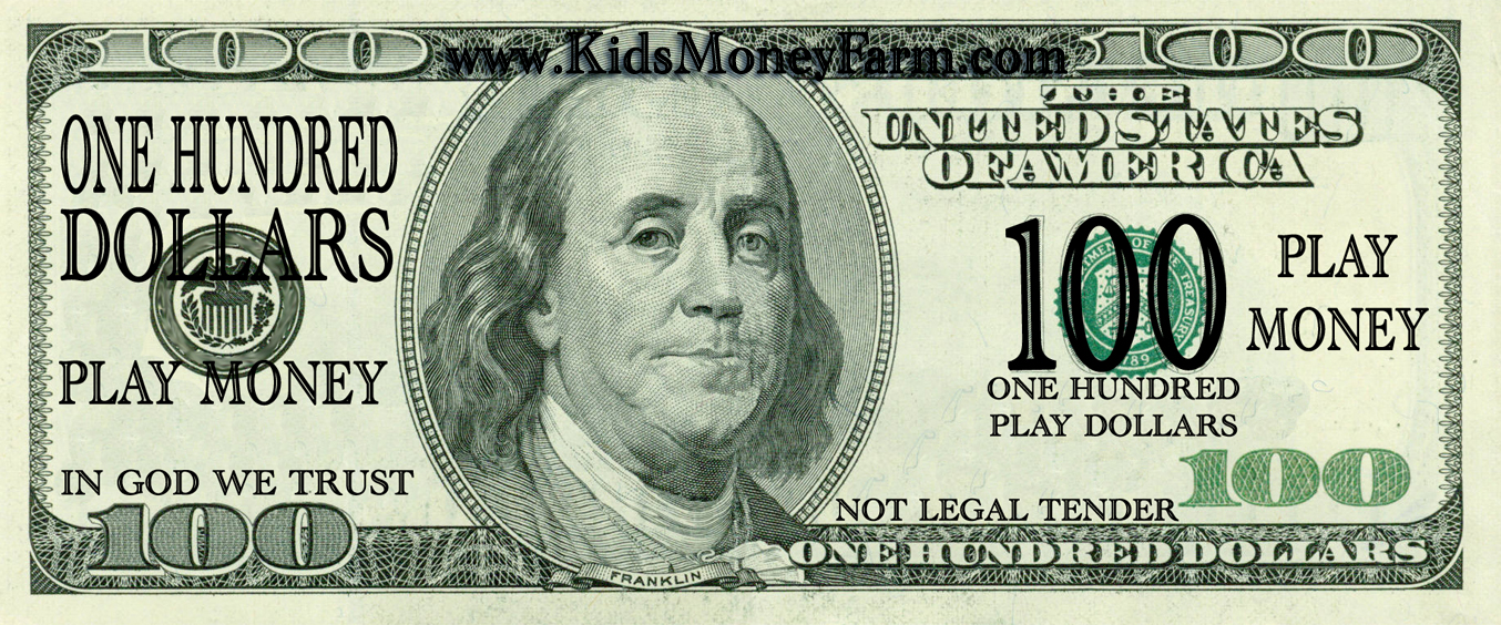 Downloadable And Printable Realistic Play Money Templates Fake Play 