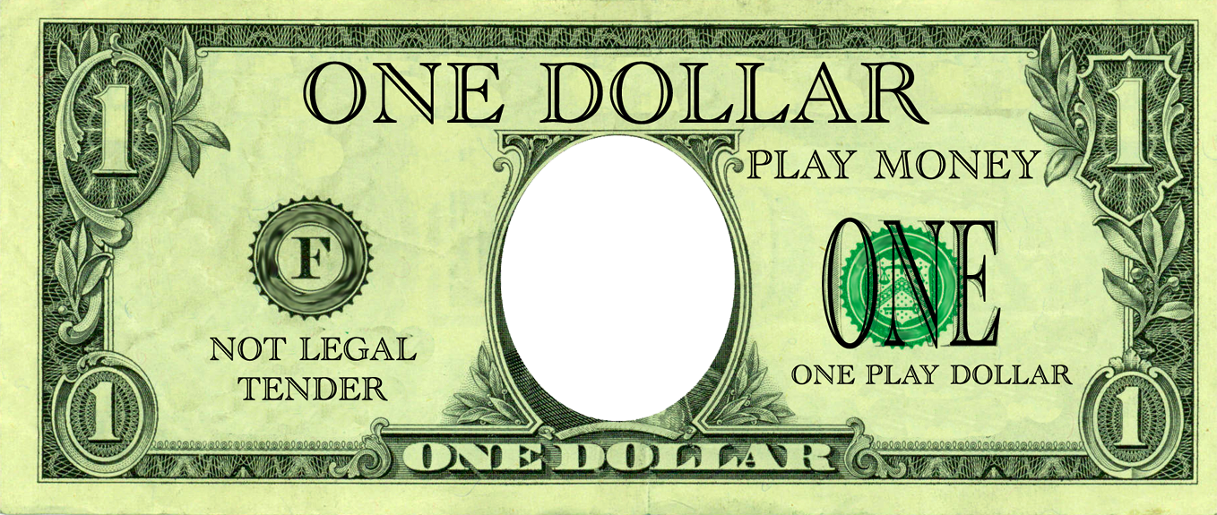 Play Money Template Customizable